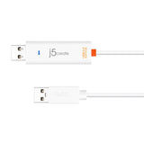 j5create JUC500 Data, Keyboard, and Mouse Sharing/Transfer USB 3.0 Cable Transfer Data Between Mac and Windows [Wormhole Switch]