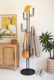 Kalalou Cla1391 Black Iron Cactus Coat Tower - Kd Not Freight
