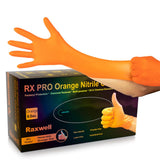 Raxwell Nitrile Gloves - 8.5 Mil Heavy Duty Diamond Texture for Grip - Puncture Resistant Latex Free for Mechanics - XX-Large - 
