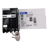 EATON CORPORATION GFTCB230 Cutler Hammer Ground Fault Circuit Breaker, 30 A, 120/240 Vac, 10 Kaic, 144 Awg, 2 Poles