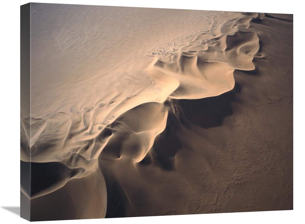 Aerial View Of Star Dune Formations, Namib-Naukluft Np, Namibia-Canvas Art-24X20