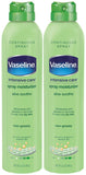 Vaseline Aloe Soothe Spray 2-Pack - Non-Greasy, Fast-Absorbing All-Over Soothing Moisturizer for Dry Skin, 6.5 Oz Ea