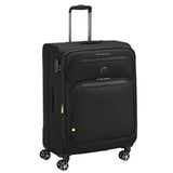 Delsey Paris Jennifer 55 Cms Small Cabin Polyester Soft Sided 8 Wheels And Expandable Spinner Suitcase/Trolley Bag For Travel Wi
