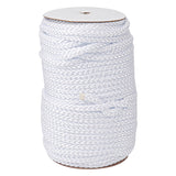 IHDYPPEW 3/8 Inch White Polyester Rope - 250 White Low Stretch Polyester Rope for Hiking, Kayaking, Tarps, Camping