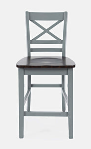Jofran Inc. Asbury Park X-Back Stool (Set Of 2)
