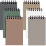 Utron 6Pcs Spiral Notebook, Double Loop Pocket Notebook, Office Style Mini Notebooks, Pocket Small Notepad, Small Notebooks 3X5,