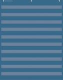 SLATE BLUE 10 POCKET CHART 34 X 44
