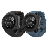 MoKo 2Pack 22mm Soft Silicone Sport Replacement Watch Band for Garmin Instinct/Instinct Solar/Tactical/Instinct 2 GPS Smartwatch