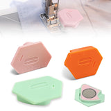 3 Pack Magnetic Seam Guide for Sewing Machine, 2025 Upgraded Multifunctional Polygonal Hemmer Guide with Scale, Universal Sewing