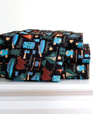 The Lakeside Collection Campsite 3-Piece Sheet Set with Retro Camping Print - Twin
