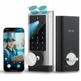 Devo G1 Video Smart Lock with Camera & Doorbell, 6-in-1 Fingerprint Keyless Entry Door Lock for Front Door, App Remote, Auto Loc