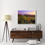 Blue Ridge Mountains With Deciduous Forests In Autumn, North Carolina-Paper Art-50,,X38,,