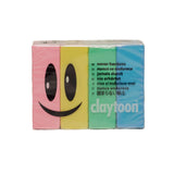Van Aken International Claytoon NonHardening Modeling Clay VA18151 Sweetheart Pastel Pink, Pastel Yellow, Pastel Gree