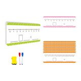 CALANDIS 21Pcs Number Lines Dry Erase Board Cards for Kindergarten Students Homeschool | Mathematics | Educational