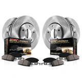 Power Stop Brake Kit For 2016-2021 Honda Civic [Application Specific] Front and Rear Autospecialty Replacement with Brake Rotors