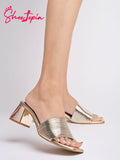 Shoetopia Women'S Girls-Heel-351 Heeled Sandal-3 Kids Uk (Girls-Heel-351-Golden)-Eu36,Gold,3,B0D4VPD63N