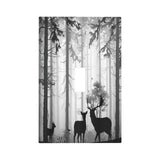 Xuejiaku Light Switch Cover Country Deer Hunting Rustic Woodland Misty Forest 1 Gang Wall Plate Cover Single Toggle Outlet Cover