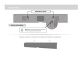 Amtone OEM Replacement Wall Mount Set for Vizio Soundbar M21d-H8 V21d-J8 M21d-H8R (1101-0007883), Bracket Screw Not Included