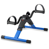 Folding Pedal Exerciser, Mini Exercise Bike Under Desk Bike Foot Pedal Exerciser, Foot Hand Cycle Portable Peddler Machine Bicyc