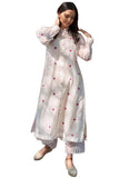 Gosriki Women'S Rayon Viscose Embroidered A-Line Kurta With Pant (Dhanyasri Cream-Gs_Xl_Cream_X-Large),Cream,,B0F92DBHG5
