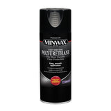 Minwax Fast Drying Polyurethane Spray, Protective Wood Finish, Warm Satin, 11.5 oz. Aerosol Can