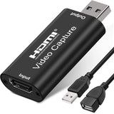 AMZHRLY 4K HDMI to USB 2.0 Video Capture Card 1080P Cam Link Card Game Capture Card Adapter Screen Record Capture Device for Str