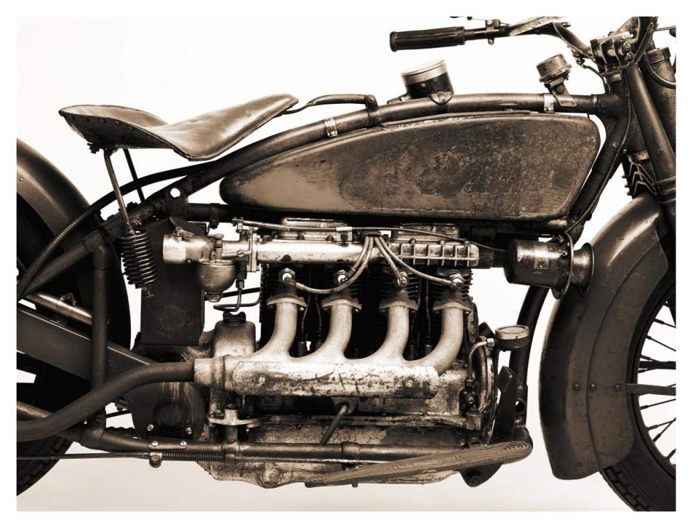 Detail Of 4 Cylinder Indian Ace, 1929-Paper Art-42,,X32,,