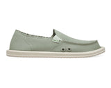 Sanuk Womens Donna Hemp Loafers | Womens Shoes | Slip On Shoes for Women | Women's Slip-on Loafers | Memory Foam Footbed, Olive 