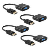 Ankey Display Port to VGA Adapter,2 Pack Gold-Plated DisplayPort DP to VGA Converter (Male to Female) for Computer, Desktop, Lap