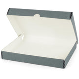 Lineco Folio Storage Box, Clamshell Design with Metal Edge. 11.5x17.5x1.75 Inches, Archival Boxboard, Preserve Photos, Cards, Ma