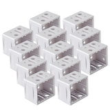 ONLYFU 48PCS 1 inch Blind Brackets, Vertical Blind Bracket Box Mounting Bracket Window Blinds Headrail Brackets, White