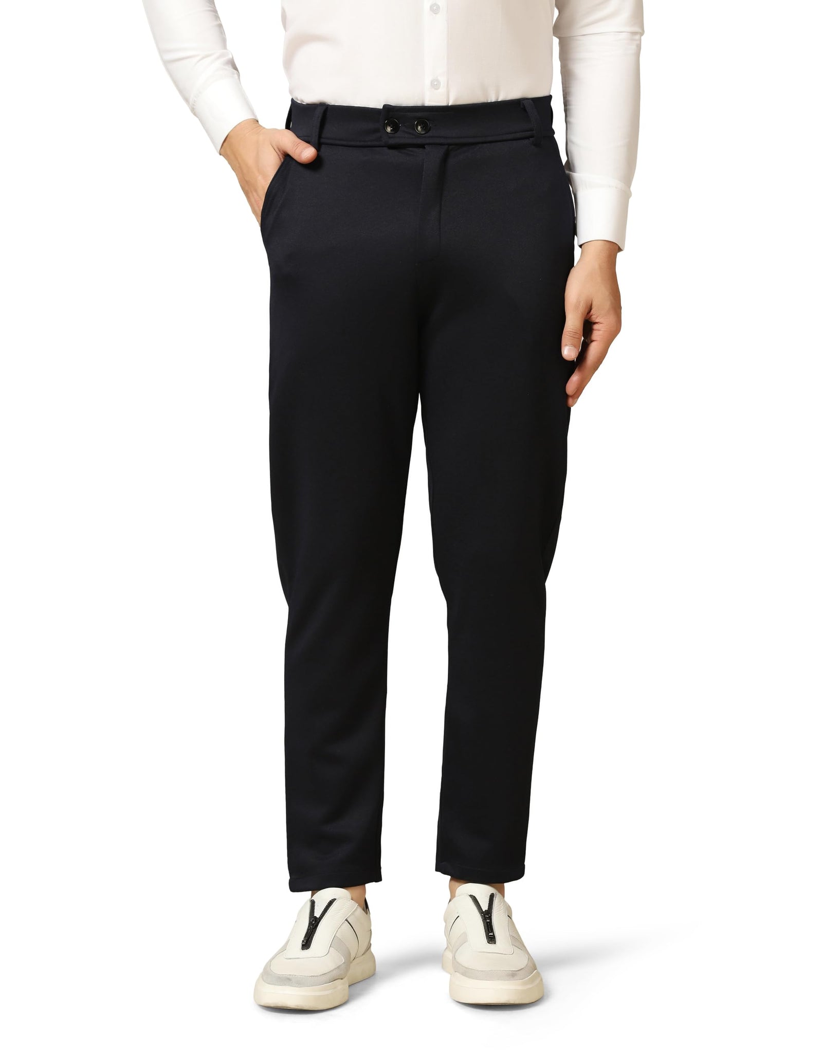 Toplot Men'S Formal Trousers || Slim Fit Men'S Wear Trousers || Stretchable Formal Pant Trousers || Trouser For Men (Formal-5181-Navy-38),Navy,38,B0DKBM3MW4