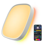 Govee Smart Ceiling Light, RGBIC LED Square Ceiling Light Fixture Works with Matter, 2400LM Flush Mount Light Fixture, DIY Color