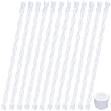 Frienda 12 Pcs Spring Tension Curtain Rods 16-28 Inch Adjustable Expandable Loaded Tension Rods for Kitchen, Bathroom, Cupboard,