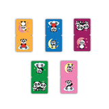 woopme 5 PCs Cute Baby Panda Magnetic Bookmark for Students Kids Book Lovers Readers Gift Magnetic Page Clips Folding