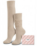 Zmart Womens Slouch Socks Scrunch Socks Slouchy Scrunchie Boot Socks, Beige, Medium