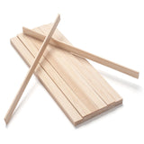 Wood Strips Slats Wooden Sticks for Crafts 1/83/412, 30 PCS Wood Trim Planks Flat Lumber Boards Square Dowel Rods Wooden