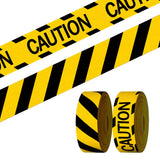 2 Rolls 14 Yards Grosgrain Caution Tape - 7/8 Yellow and Black Striped Ribbon for Gift Wrapping, DIY, Hazardous Areas