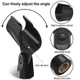 Mictop Universal Microphone Clip Holder, Comes with 5/8 Male to 3/8 Female Screw Adapter Suitable for Handheld Microphones,