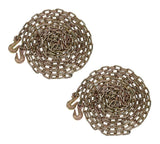 Mytee Products (2 Pack) 1/4 x 20 Transport Binder Chain Grade 70 with Grab Hook 3150 LBS WLL Transport Binder Tow Chain with