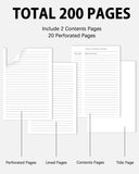 Dynta Hardcover Journal Notebooks, 10 Packs A5 Lined Journals Bulk for Writing 200 Pages/100Sheets, 8.4 x 5.8 inch, Classic Rule