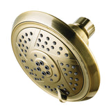 Kingston Brass KX1553 Vilbosch 5Inch 5Function Shower Head, Antique Brass