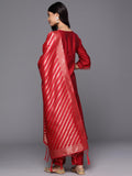 Libas Women'S Silk Blend Kurta Sets (Gs841_Red Red Xl