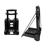 Portable Folding Hand Truck Lightweight Trolley Compact Utility Cart with 50kg/110lbs Heavy Duty 2 Wheels Solid Construction Adj