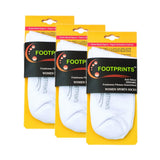 Footprints Organic Cotton & Bamboo Women Ankle Terry Socks | Pack Of 3 | |White|