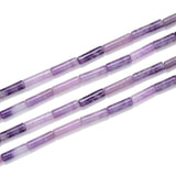 Adabele 26pcs Natural Purple Mica Phosphosiderite Healing Gemstone 13mm x 4mm Cylinder Tube Beads Gem Stone Spacer for Jewelry M