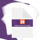 Vellum Paper 8.27 x 11.8 Translucent-Printable - Translucent Vellum Paper Tracing for Crafts Tracing,Drawing,Card Overlays,Invit