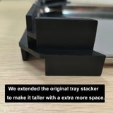 PIAOLGYI 12 Pcs Tray Stackers for Harvest Right Freeze Dryer Accessories Compatible with Harvest Right Trays,Black(ONLY Tray Sta