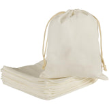 HRX Package 20pcs Muslin Bags 8x10 inches, Cotton Drawstring Bag Fabric Gift Pouches Sachet for Jewelry Party Favors Wrapping DI