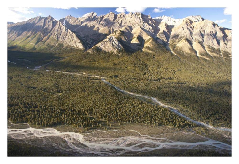 Mountains Above Coral Creek And Cline River, Jasper National Park, Alberta, Canada-Paper Art-32,,X22,,